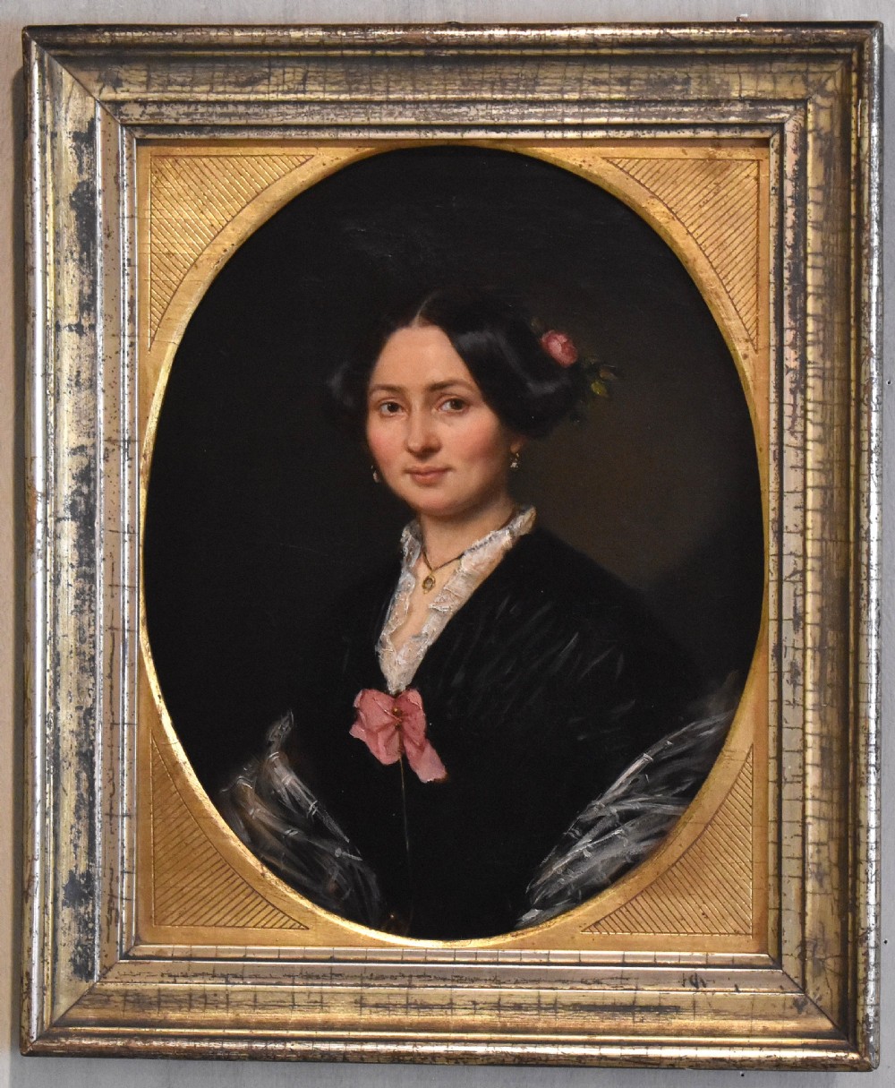 A fine portrait oil painting of a lady View II