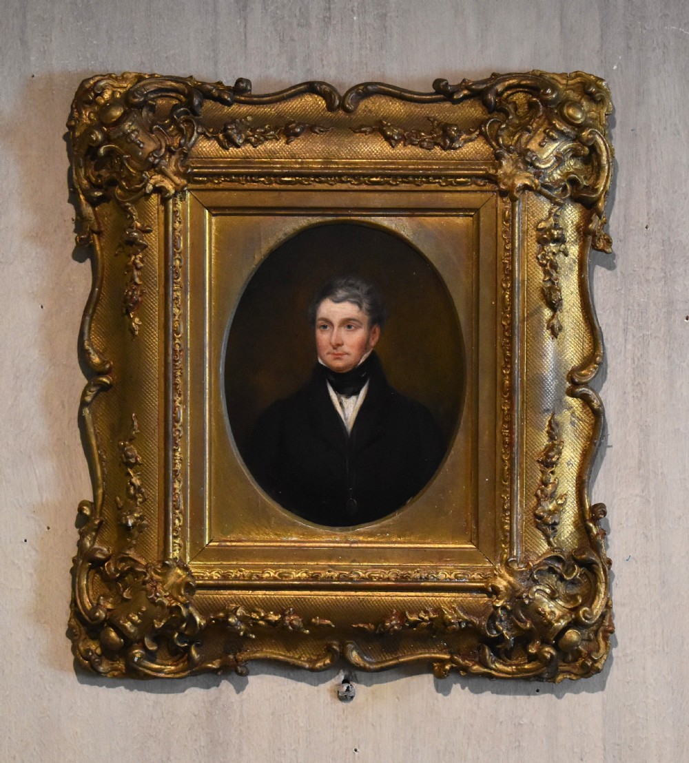Small early Victorian portrait of a gentleman