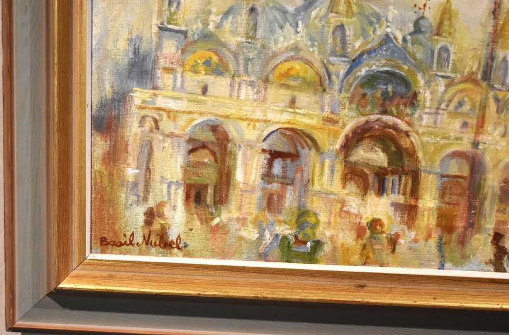 Oil painting of Venice by Basil Nubel 1923-1981 View IV