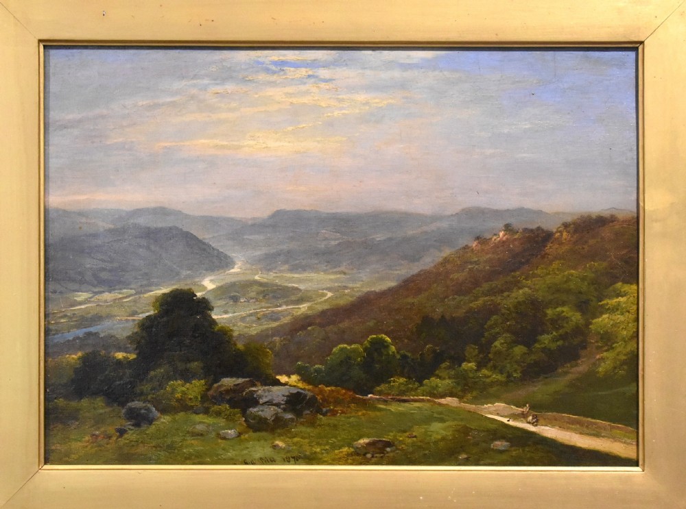 Landscape oil painting by Edward Price 1800-1885 View III