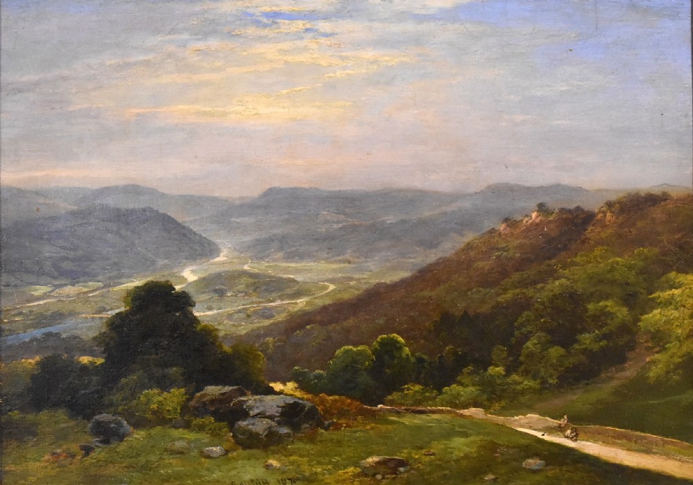 Landscape oil painting by Edward Price 1800-1885 View IV