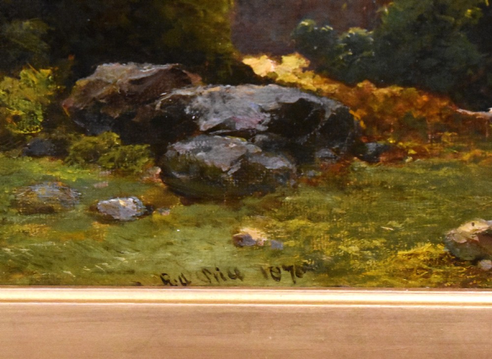 Landscape oil painting by Edward Price 1800-1885 View V