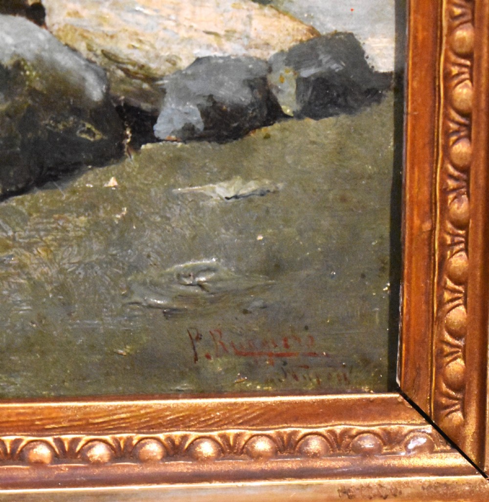 Neapolitan Fisherman oil painting by Pasquale Ruggiero 1851-1915 View V