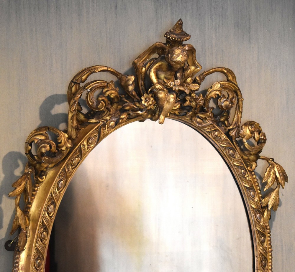Large elaborate Victorian gilt mirror View III