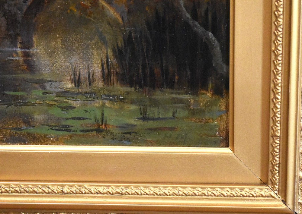 Victorian historical scene landscape oil painting View VI