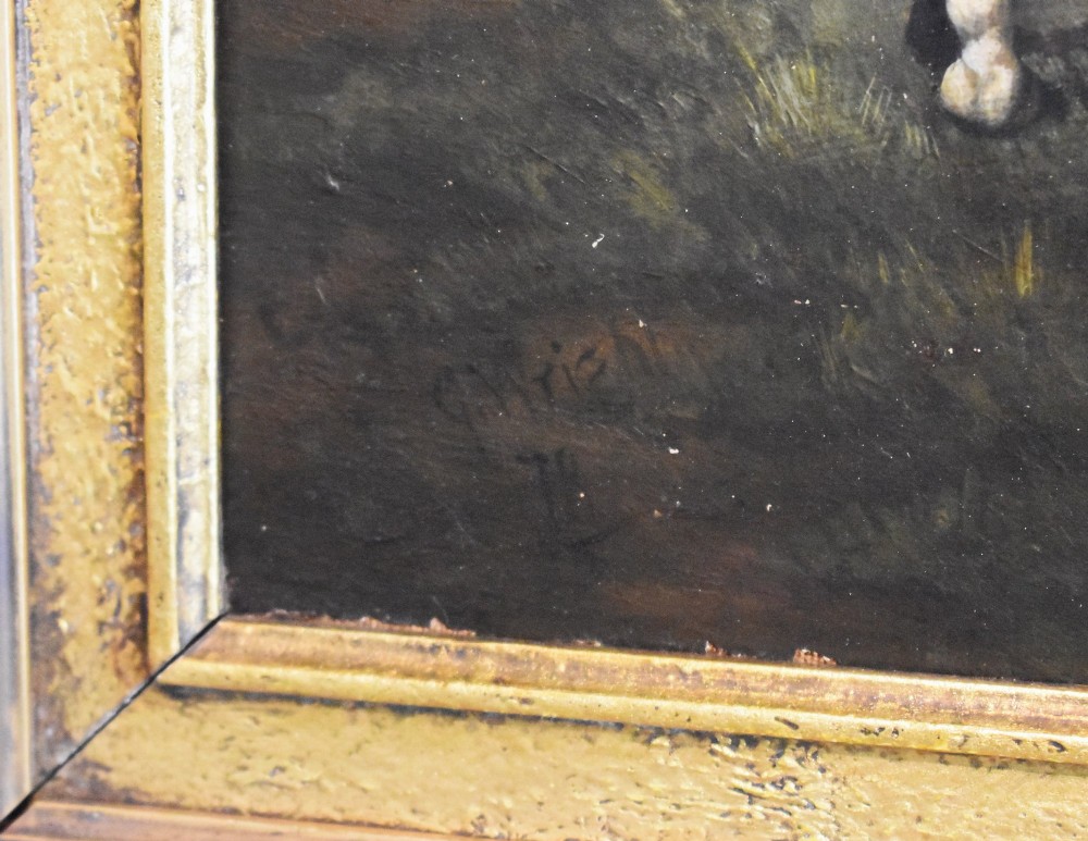 Oil painting of horses after Herring View V