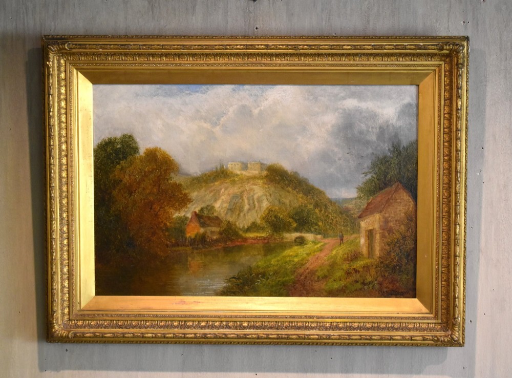 Oil painting of Nottingham Castle by Charles Leaver Shaw