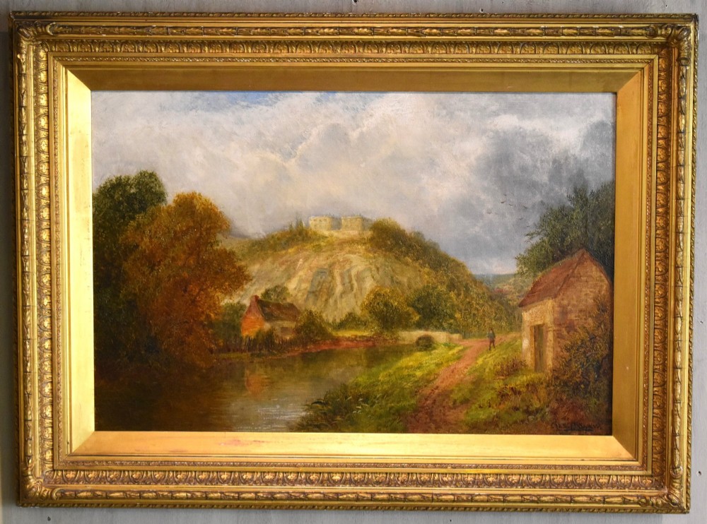 Oil painting of Nottingham Castle by Charles Leaver Shaw View II