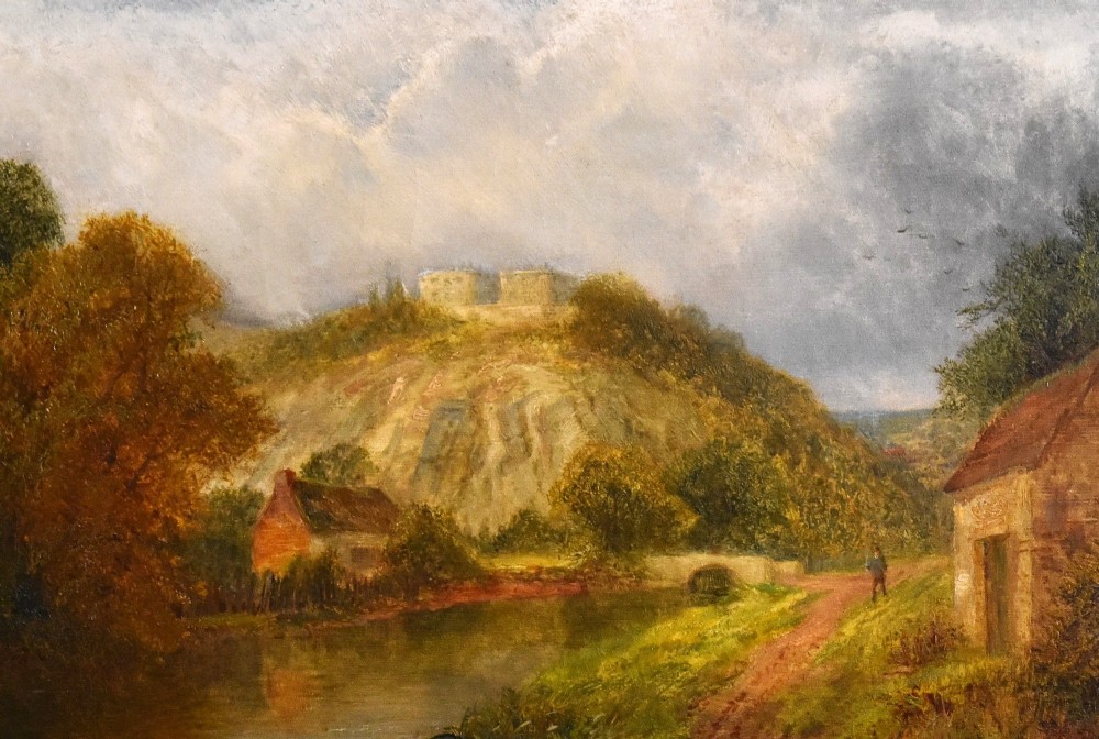 Oil painting of Nottingham Castle by Charles Leaver Shaw View V
