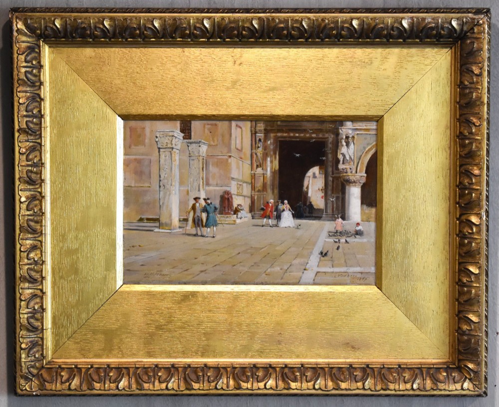 Oil painting of Venice by William Henry Jobbins View II
