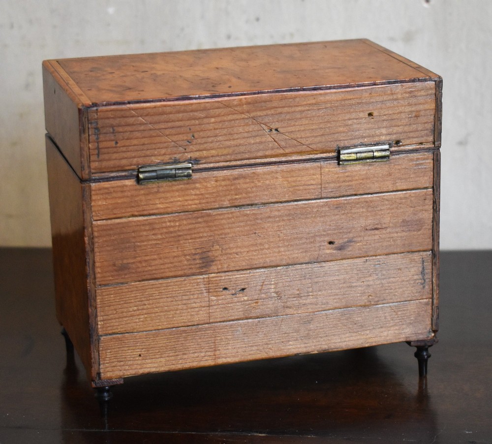 Superb miniature chest of drawers writing necessaire View V