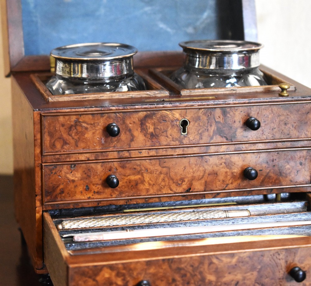 Superb miniature chest of drawers writing necessaire View VII
