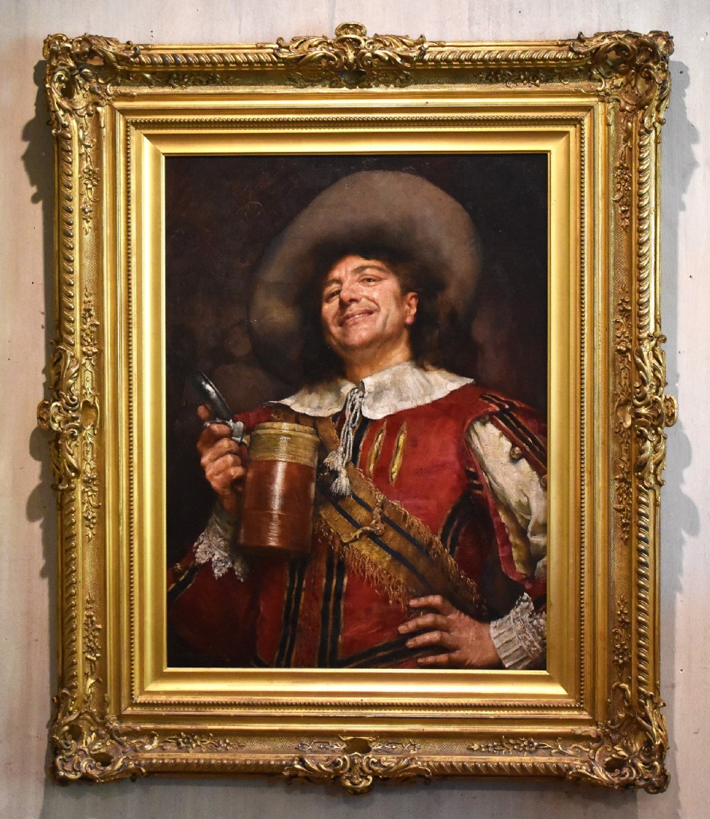 Cavalier portrait oil painting by William Arthur Breakespeare View II
