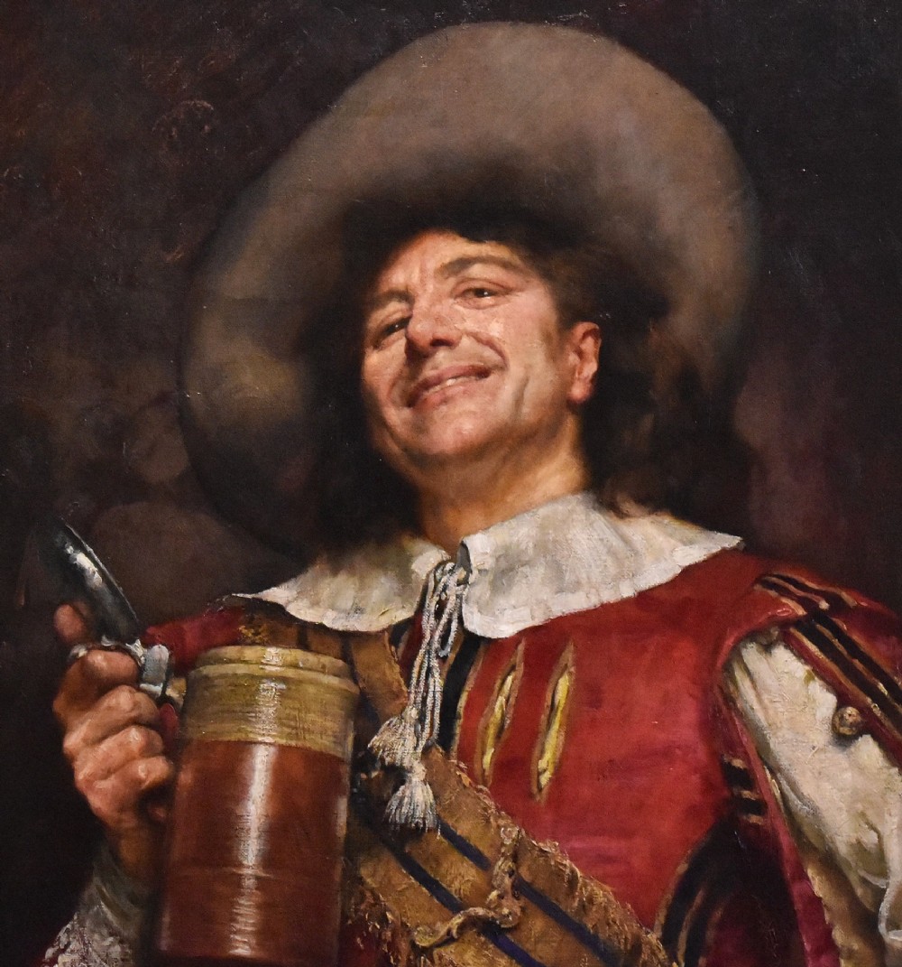 Cavalier portrait oil painting by William Arthur Breakespeare View V