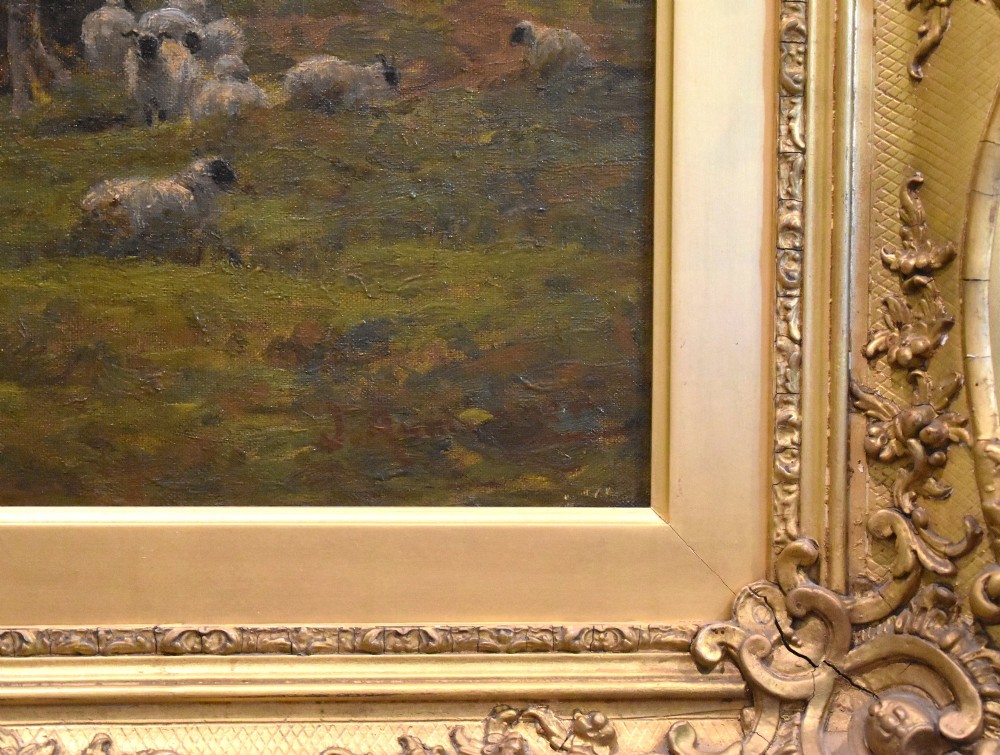 Landscape oil painting by James Aumonier View VI