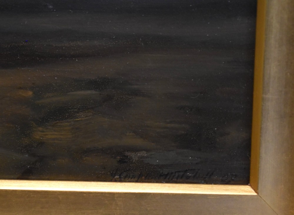 Landscape oil painting by John Campbell Mitchell 1862-1922 View V