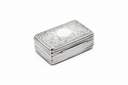 EARLY VICTORIAN SILVER VESTA CASE BY JOHN HARRIS LONDON 1863 - ADDITIONAL PHOTO 8