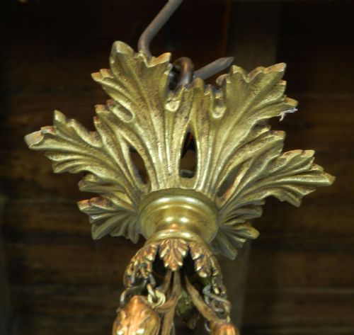 FRENCH THREE ARM CEILING LIGHT - ADDITIONAL PHOTO 9