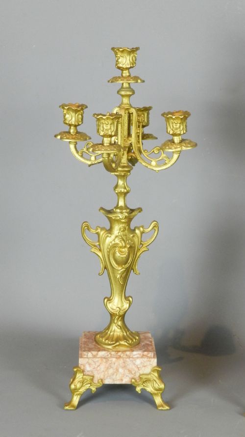 FRENCH ART NOUVEAU CLOCK SET 'POSIE' CH RUCHOT BY JAPY FRERES - ADDITIONAL PHOTO 7