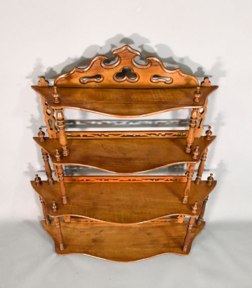 ANTIQUE FRENCH WALNUT SHELVING UNIT 19TH CENTURY - ADDITIONAL PHOTO 5