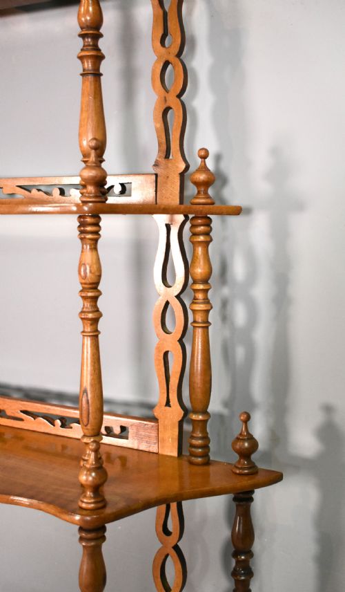 ANTIQUE FRENCH WALNUT SHELVING UNIT 19TH CENTURY - ADDITIONAL PHOTO 7