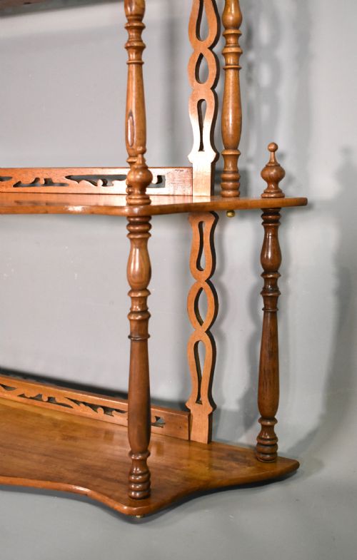ANTIQUE FRENCH WALNUT SHELVING UNIT 19TH CENTURY - ADDITIONAL PHOTO 8