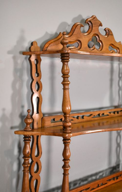 ANTIQUE FRENCH WALNUT SHELVING UNIT 19TH CENTURY - ADDITIONAL PHOTO 9