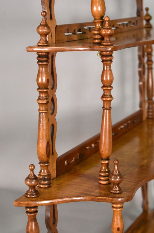 ANTIQUE FRENCH WALNUT SHELVING UNIT 19TH CENTURY - ADDITIONAL PHOTO 12