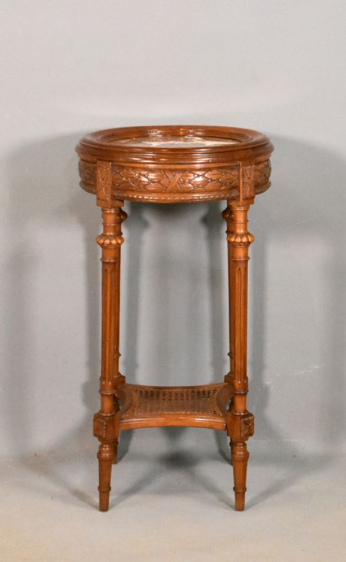 FRENCH WALNUT GUERIDON SIDE TABLE DIRECTOIRE PERIOD - ADDITIONAL PHOTO 1