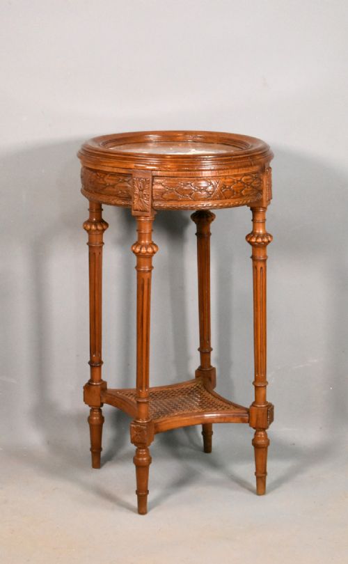 FRENCH WALNUT GUERIDON SIDE TABLE DIRECTOIRE PERIOD - ADDITIONAL PHOTO 2