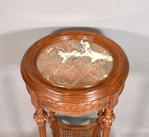 FRENCH WALNUT GUERIDON SIDE TABLE DIRECTOIRE PERIOD - ADDITIONAL PHOTO 4