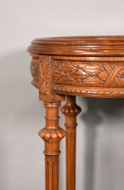 FRENCH WALNUT GUERIDON SIDE TABLE DIRECTOIRE PERIOD - ADDITIONAL PHOTO 6