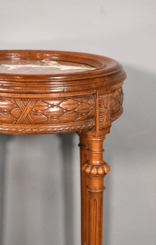 FRENCH WALNUT GUERIDON SIDE TABLE DIRECTOIRE PERIOD - ADDITIONAL PHOTO 7