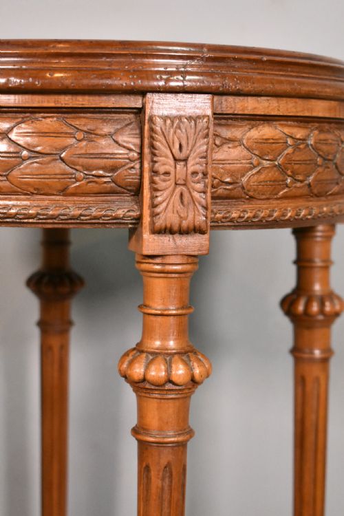 FRENCH WALNUT GUERIDON SIDE TABLE DIRECTOIRE PERIOD - ADDITIONAL PHOTO 8