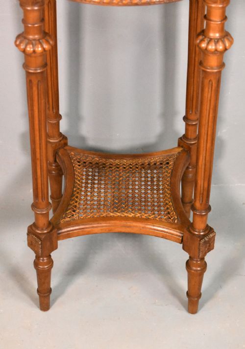 FRENCH WALNUT GUERIDON SIDE TABLE DIRECTOIRE PERIOD - ADDITIONAL PHOTO 9