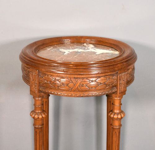 FRENCH WALNUT GUERIDON SIDE TABLE DIRECTOIRE PERIOD - ADDITIONAL PHOTO 11