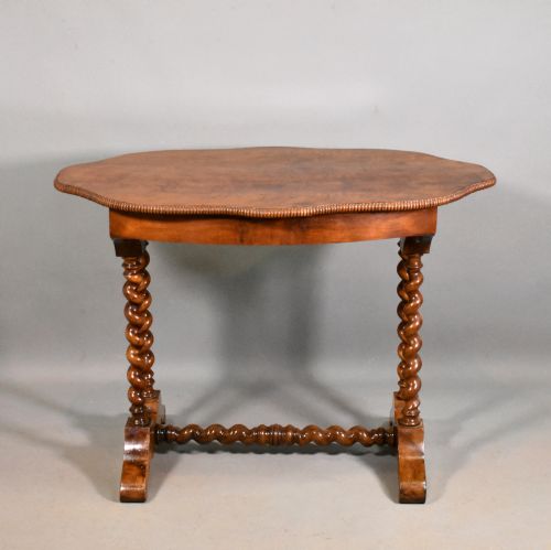 ANTIQUE FRENCH CENTRE TABLE IN WALNUT - ADDITIONAL PHOTO 1