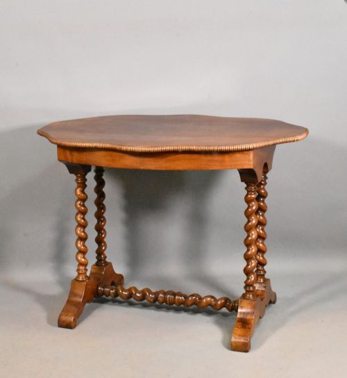 ANTIQUE FRENCH CENTRE TABLE IN WALNUT - ADDITIONAL PHOTO 2