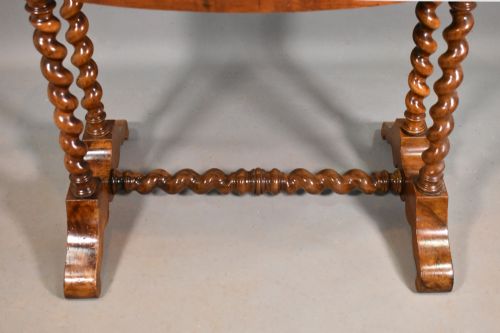 ANTIQUE FRENCH CENTRE TABLE IN WALNUT - ADDITIONAL PHOTO 7