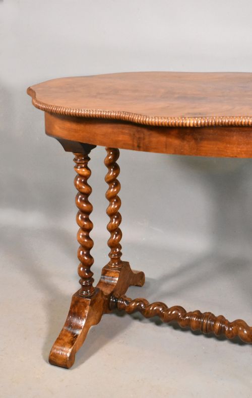 ANTIQUE FRENCH CENTRE TABLE IN WALNUT - ADDITIONAL PHOTO 8