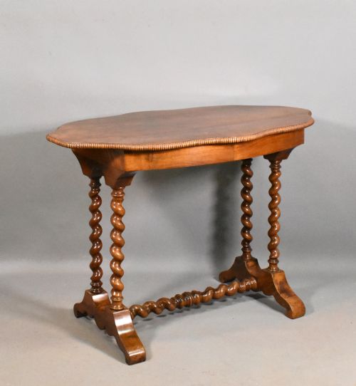 ANTIQUE FRENCH CENTRE TABLE IN WALNUT - ADDITIONAL PHOTO 10