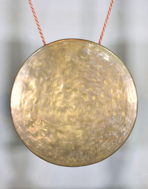 LARGE FRAMED DINNER GONG IN MAHOGANY - ADDITIONAL PHOTO 7