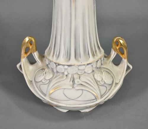 PAIR OF ART NOUVEAU VASES ROYAL DUX BOHEMIA - ADDITIONAL PHOTO 6