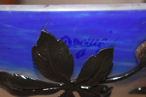 FRENCH ART DECO CEILING LIGHT SIGNED DEGU - ADDITIONAL PHOTO 12