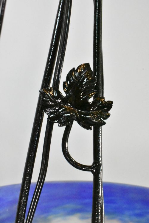 FRENCH ART DECO CEILING LIGHT SIGNED DEGU - ADDITIONAL PHOTO 13