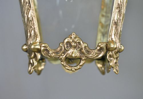 BRASS HANGING LANTERN LOUIS XVI STYLE - ADDITIONAL PHOTO 5