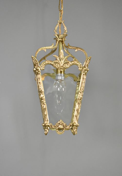 BRASS HANGING LANTERN LOUIS XVI STYLE - ADDITIONAL PHOTO 6