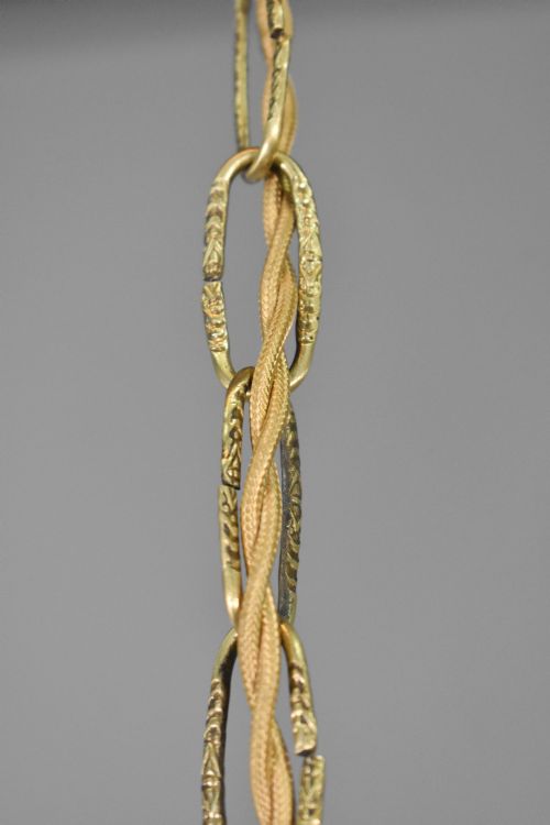 BRASS HANGING LANTERN LOUIS XVI STYLE - ADDITIONAL PHOTO 7