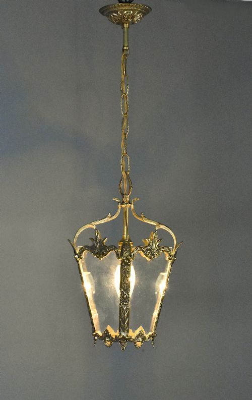 BRASS HANGING LANTERN LOUIS XVI STYLE - ADDITIONAL PHOTO 9