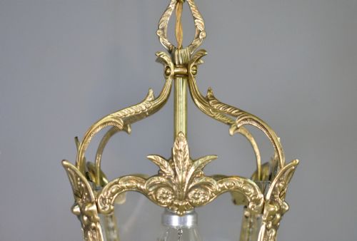 BRASS HANGING LANTERN LOUIS XVI STYLE - ADDITIONAL PHOTO 11